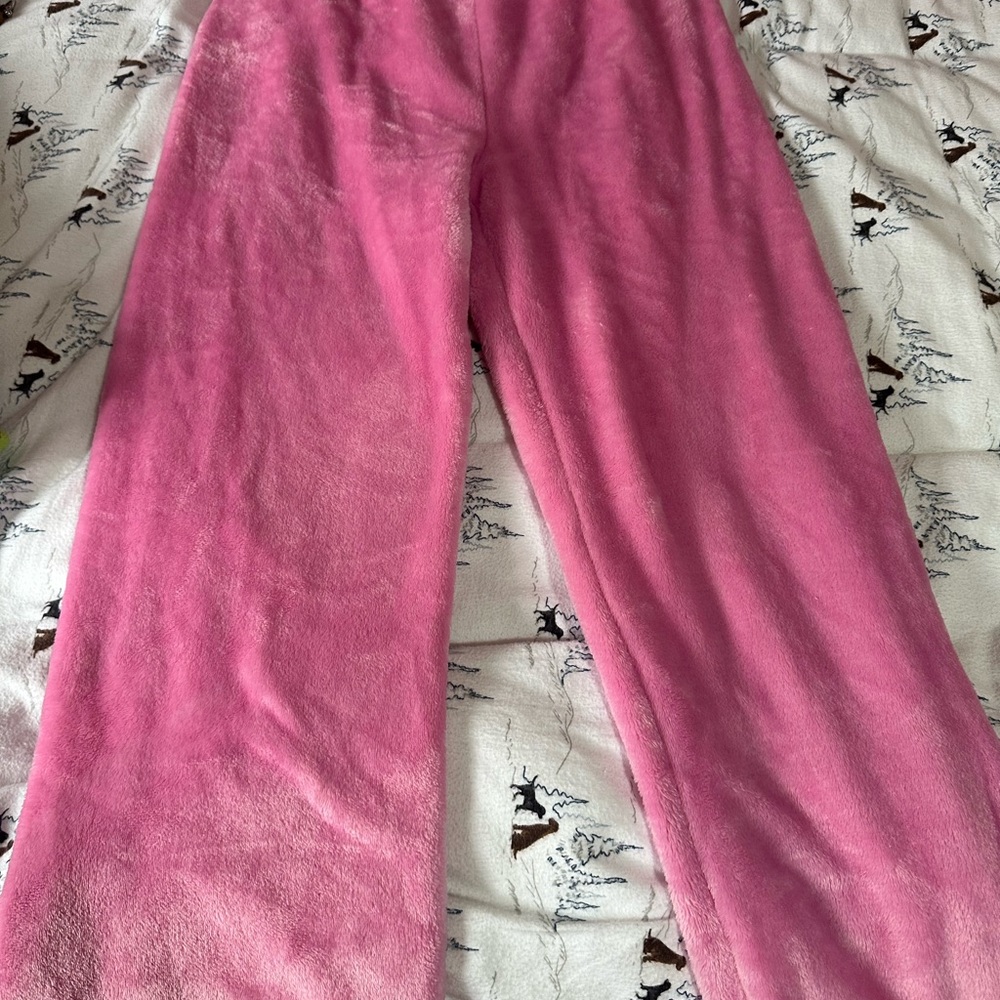 Cozy Pink Fleece Pants